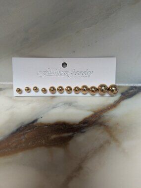 Gold Orb earrings